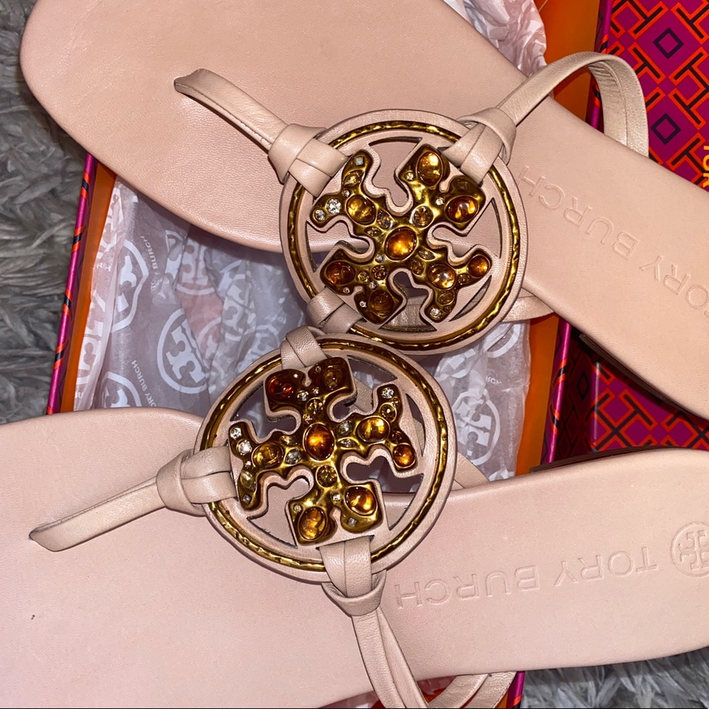 Tory Burch Meadow sweet Jeweled Millers